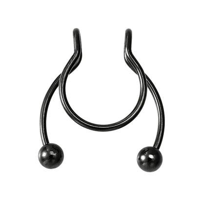 1pc Fake Nose Ring for Women Men 20G Surgical Steel Faux Piercing Jewelry