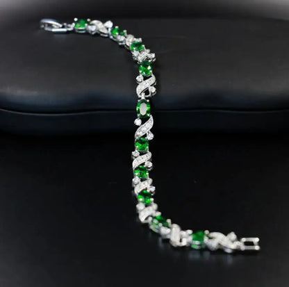 Exquisite Crystal Gemstone Bracelet Temperament Elegant Charm Bracelet Women