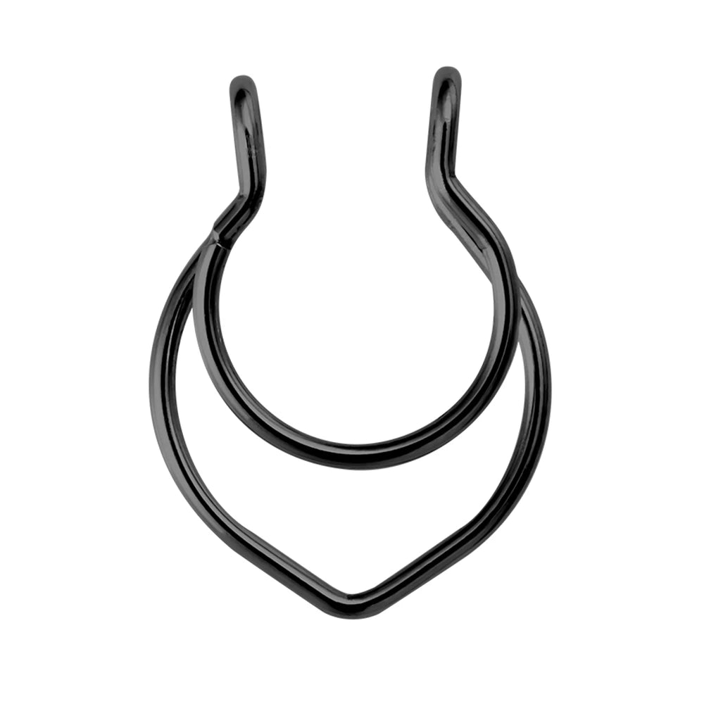 1pc Fake Nose Ring for Women Men 20G Surgical Steel Faux Piercing Jewelry