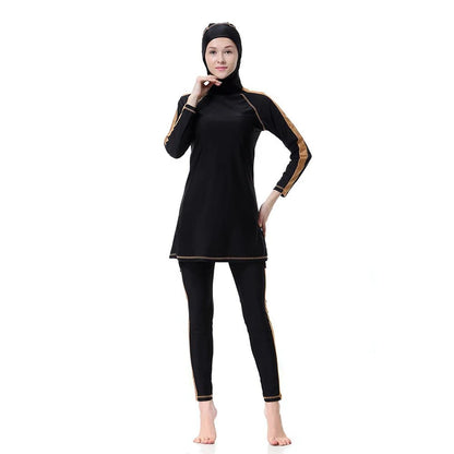 Women Swimwear Hijab Swimsuit Full Cover Islamic Beachwear Plus Size Modesty Burkinis Muslim