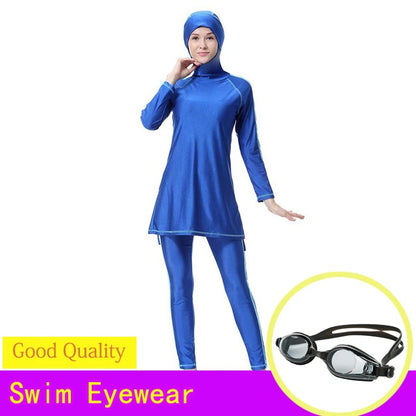 Women Swimwear Hijab Swimsuit Full Cover Islamic Beachwear Plus Size Modesty Burkinis Muslim