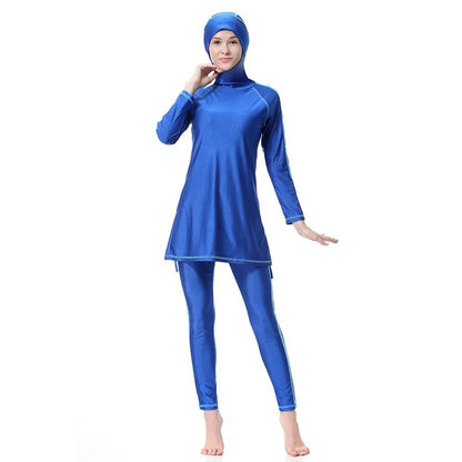 Women Swimwear Hijab Swimsuit Full Cover Islamic Beachwear Plus Size Modesty Burkinis Muslim