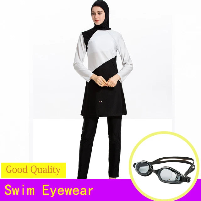 New Women Hijab Burkinis Dress Full Cover Swimwear