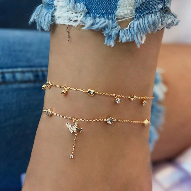 Chain Anklets for Women Foot