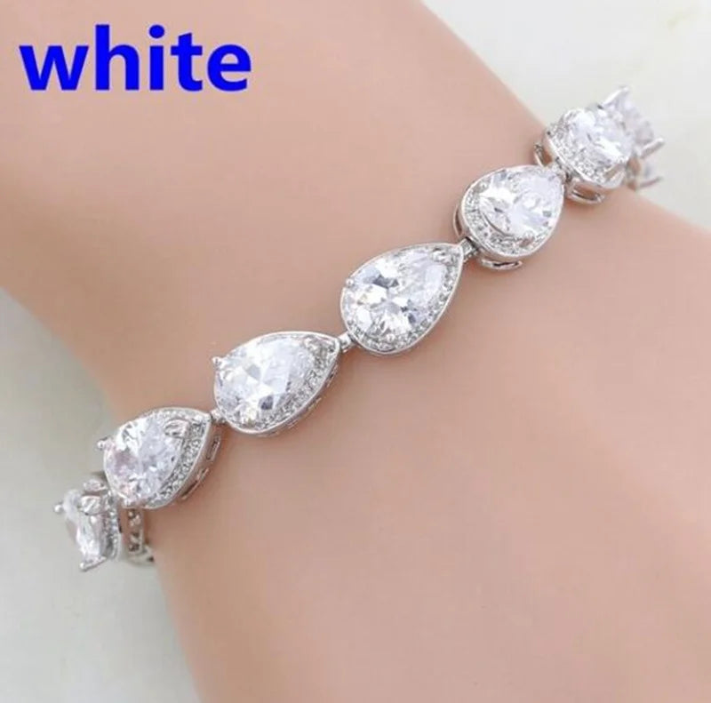 Exquisite Crystal Gemstone Bracelet Temperament Elegant Charm Bracelet Women