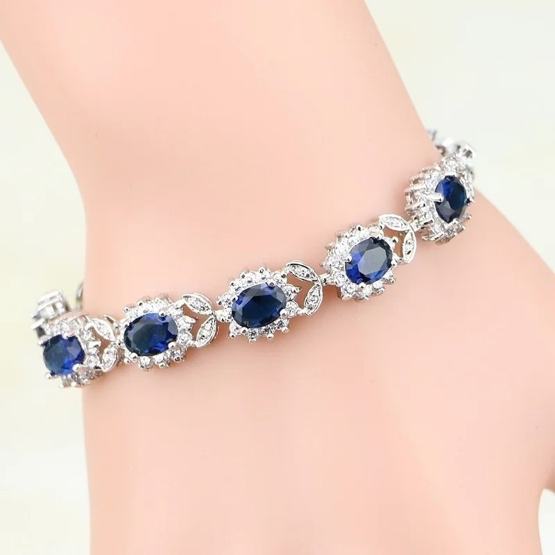 Exquisite Crystal Gemstone Bracelet Temperament Elegant Charm Bracelet Women