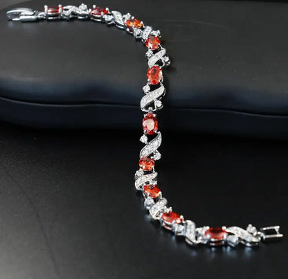 Exquisite Crystal Gemstone Bracelet Temperament Elegant Charm Bracelet Women