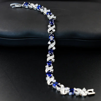 Exquisite Crystal Gemstone Bracelet Temperament Elegant Charm Bracelet Women