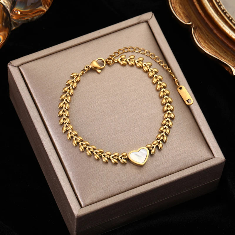 316L Stainless Steel Gold Color Bracelet