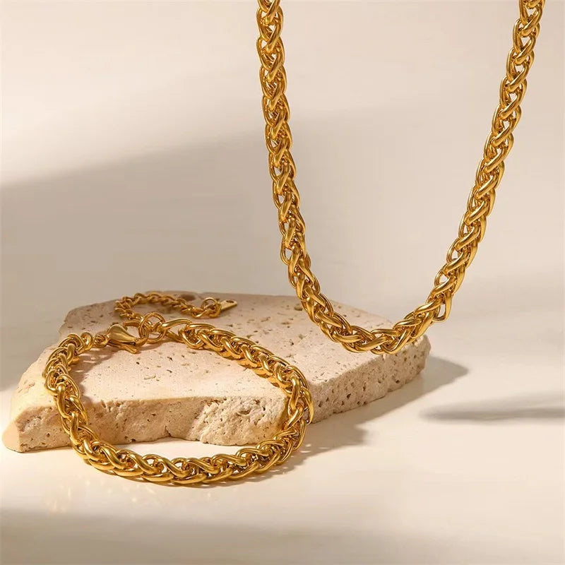 316L Stainless Steel Chains Necklaces Bracelet