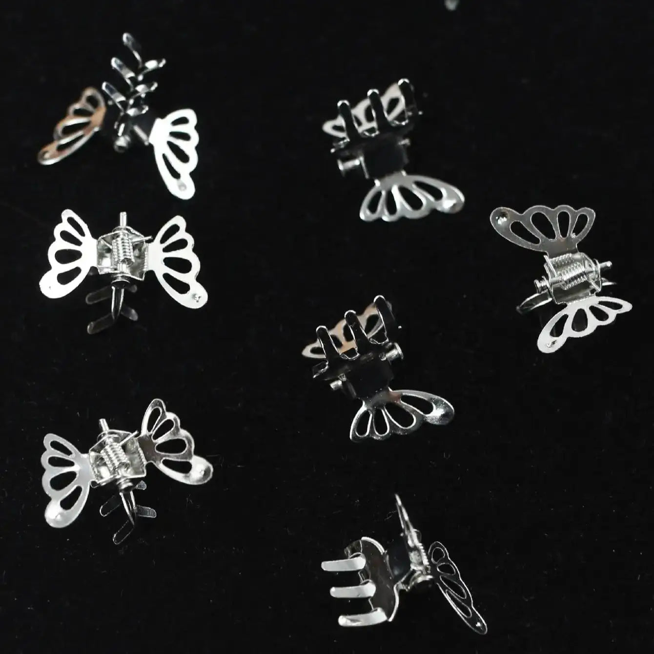 10pcs Mini Hollow Out Butterfly Design Sweet Hair Clip