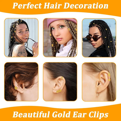 48pcs  Hair Braid Rings Clips