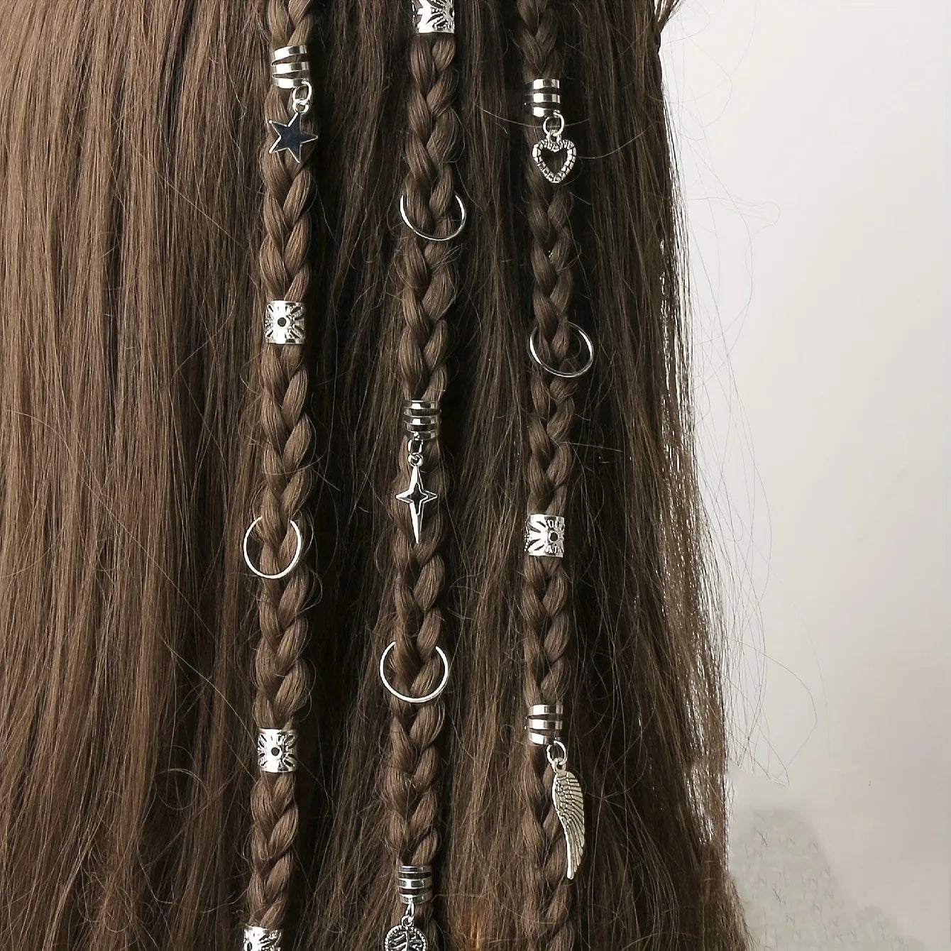 45pcs Alloy Braid Hair Ring Dreadlock Hair Ring