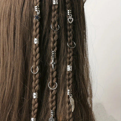 45pcs Alloy Braid Hair Ring Dreadlock Hair Ring