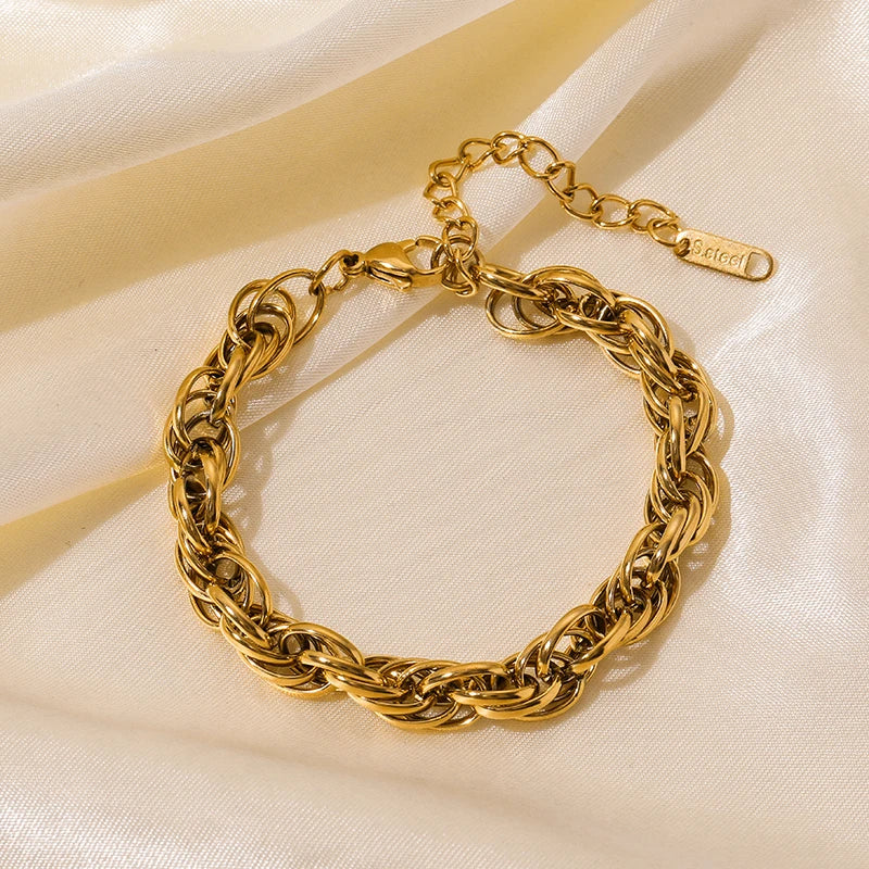 316L Stainless Steel Gold Color Bracelet