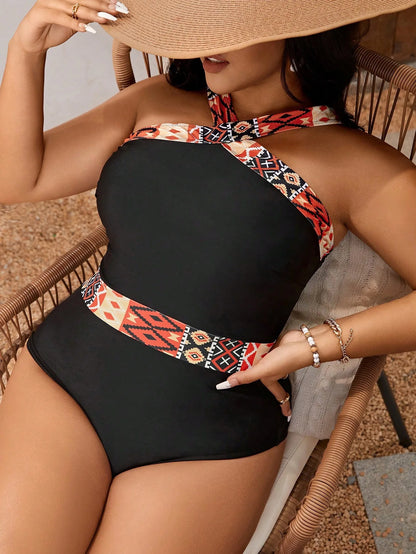 2025 Sexy Patchwork Plus Size Swimwear