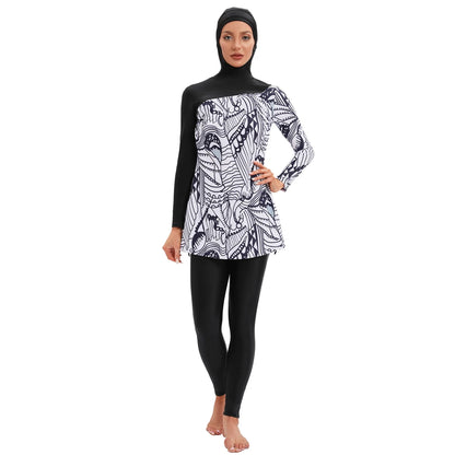 Women Modest Muslim Swimsuit Swimming Burkini Swim Suit Full Coverage Swimwear Islamic Hijab Ladies Beachwear