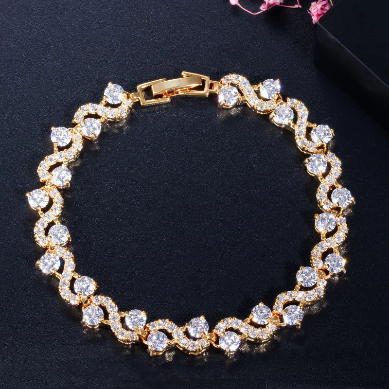 Exquisite Crystal Gemstone Bracelet Temperament Elegant Charm Bracelet Women