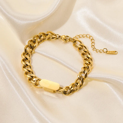 316L Stainless Steel Gold Color Bracelet