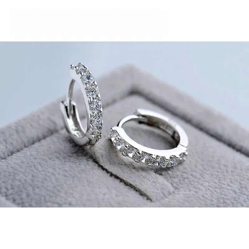 Luxury Romantic Women Jewelry 925 Sterling Silver  Earrings