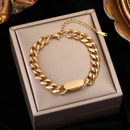 316L Stainless Steel Gold Color Bracelet