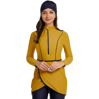 Long Sleeves  Muslimah Burkinis Hijab Wear Bathing Suit