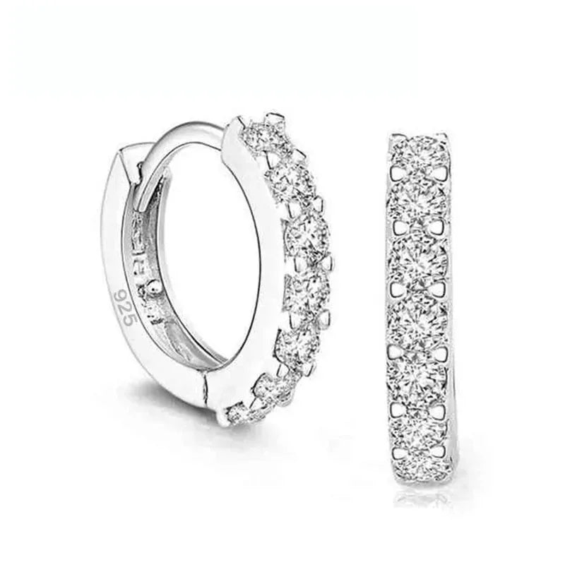 Luxury Romantic Women Jewelry 925 Sterling Silver  Earrings