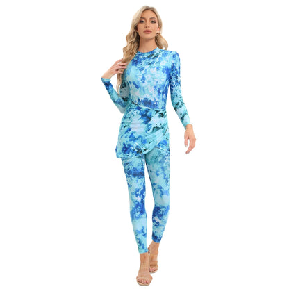 Muslim modest Long Sleeve Burkini swimwear for women