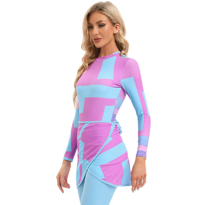 Muslim modest Long Sleeve Burkini swimwear for women