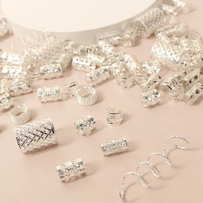 90pcs Hollow Hair accessories Ring