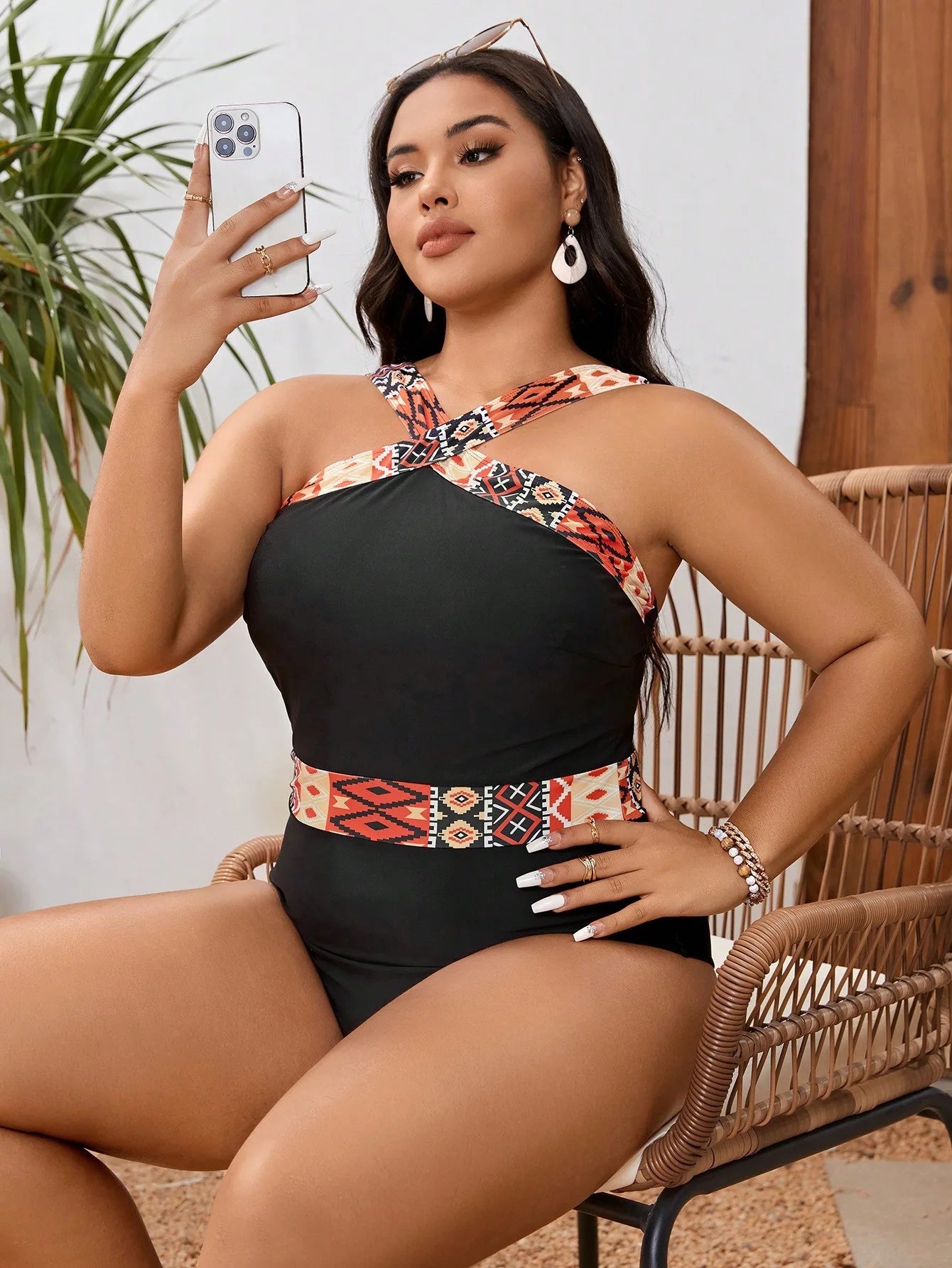 2025 Sexy Patchwork Plus Size Swimwear