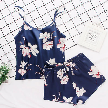 Pajama Set Summer Flower Print