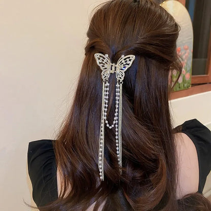 Butterfly Hair Clip With Long Tassel Hair Accessories