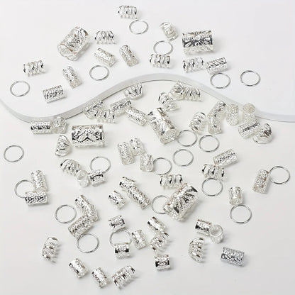 90pcs Hollow Hair accessories Ring