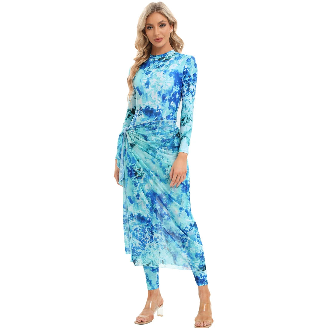 Muslim modest Long Sleeve Burkini swimwear for women