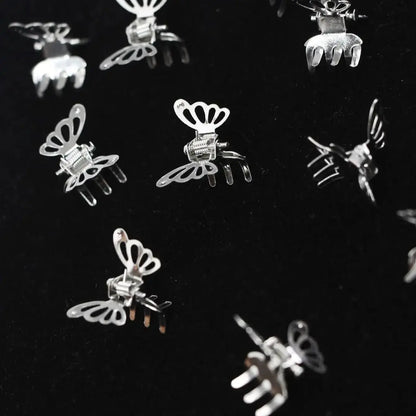 10pcs Mini Hollow Out Butterfly Design Sweet Hair Clip