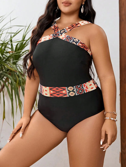 2025 Sexy Patchwork Plus Size Swimwear