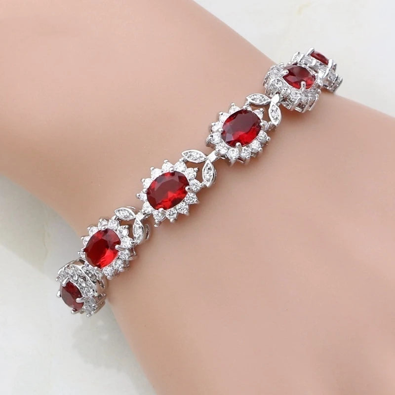 Exquisite Crystal Gemstone Bracelet Temperament Elegant Charm Bracelet Women