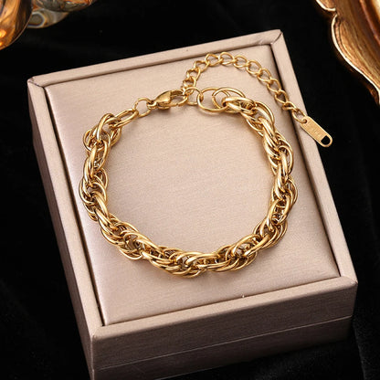 316L Stainless Steel Gold Color Bracelet