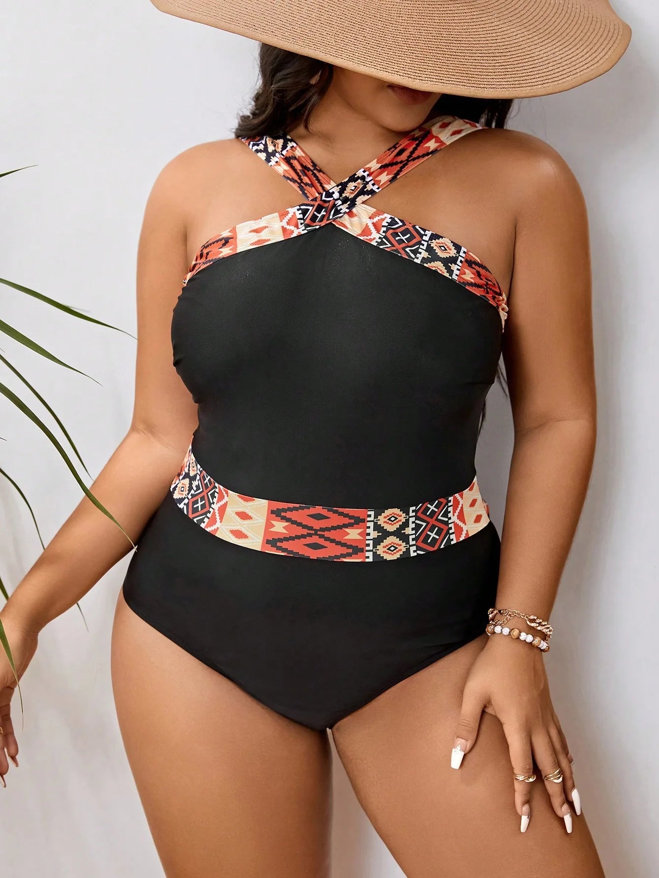 2025 Sexy Patchwork Plus Size Swimwear