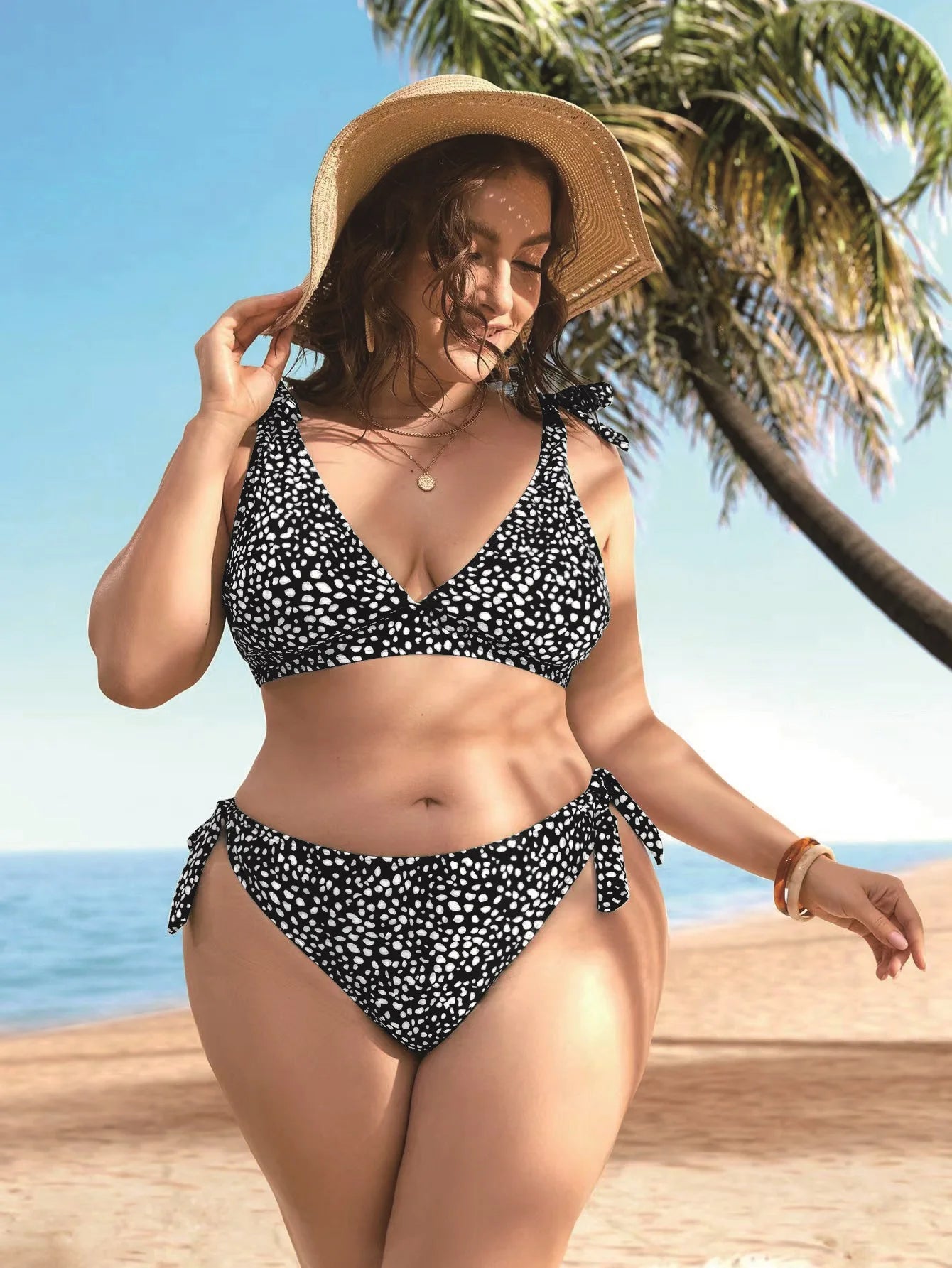 2025 Sexy Print 2 Piece Plus Size Bikini Set