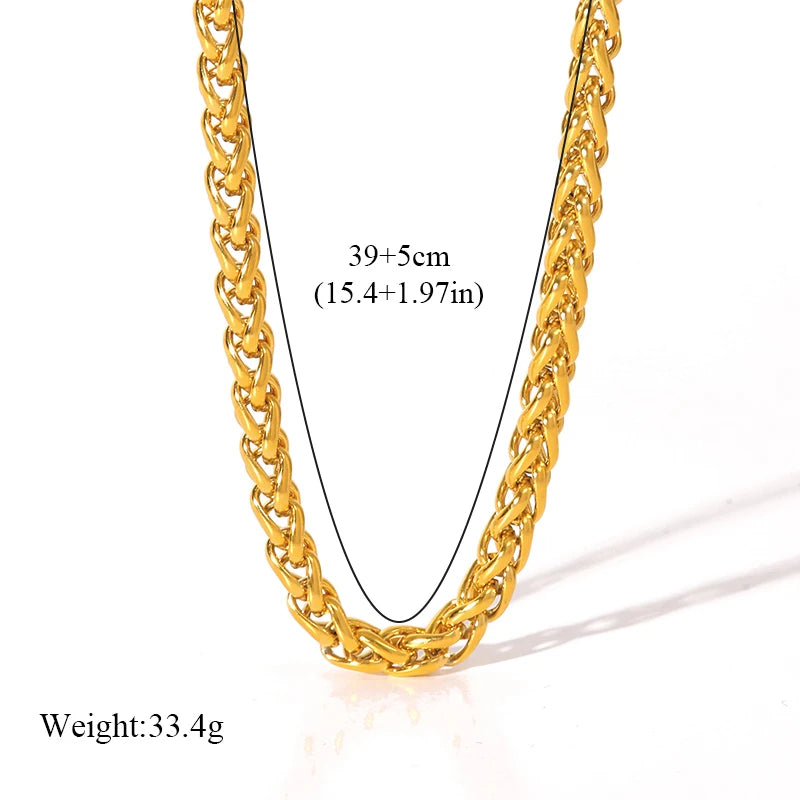 316L Stainless Steel Chains Necklaces Bracelet